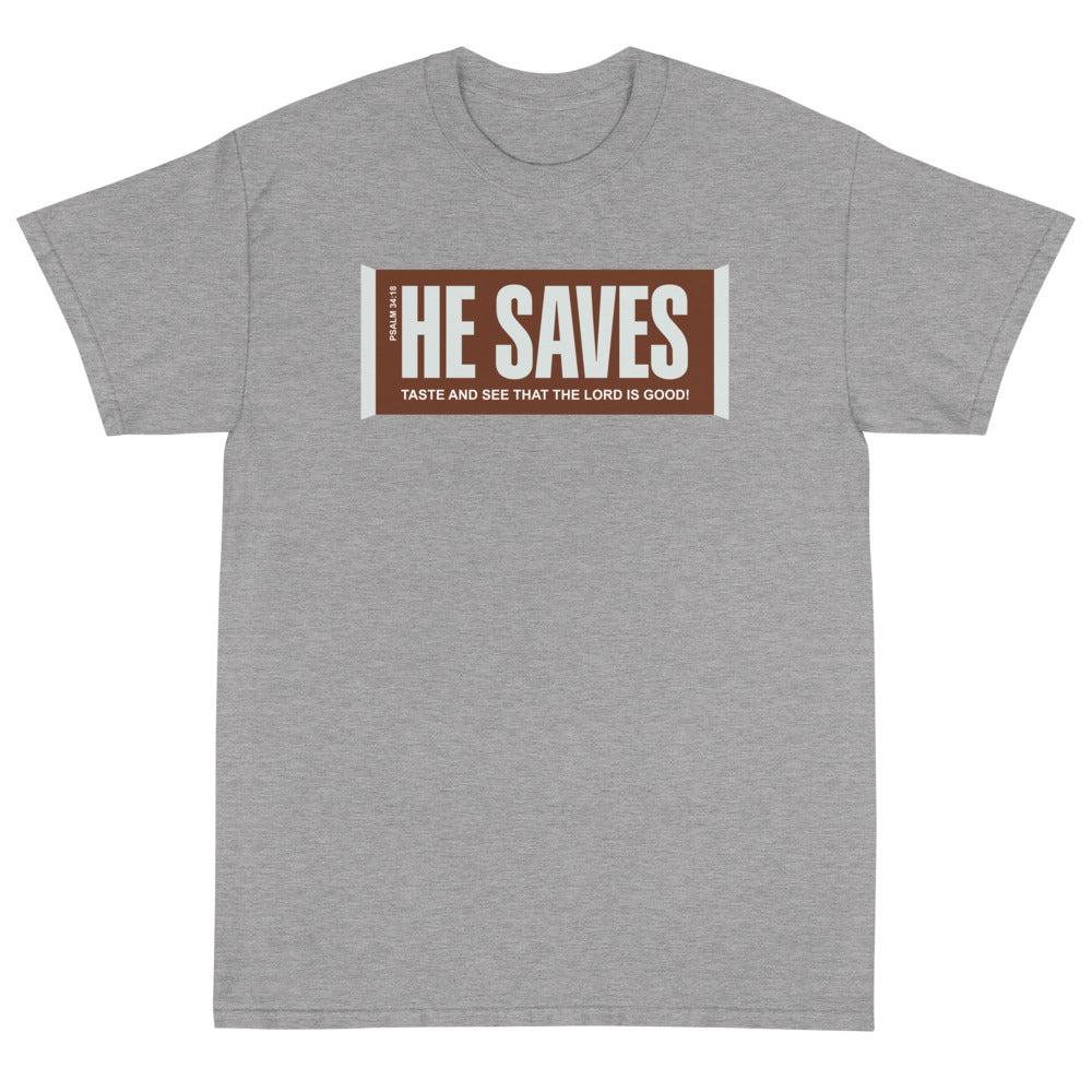 He Saves Unisex T-Shirt - PatriotDepot.com