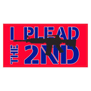 I Plead the Second (Red) Weatherproof Bumper Sticker - PatriotDepot.com