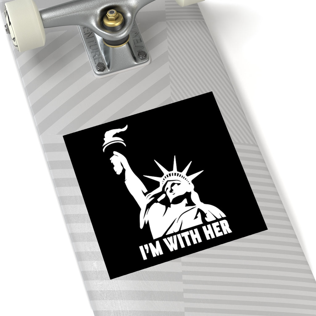 I'm With Her Sticker (Indoor\Outdoor) - PatriotDepot.com