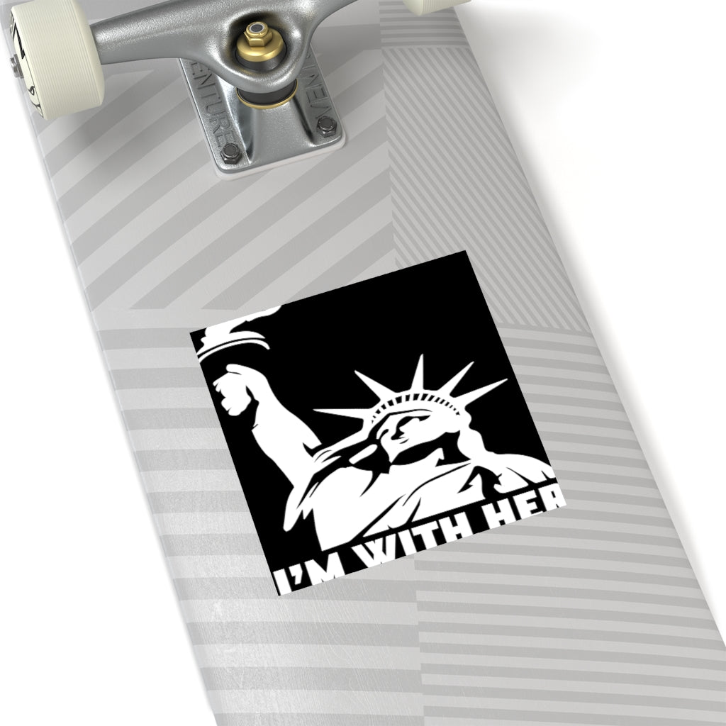 I'm With Her Sticker (Indoor\Outdoor) - PatriotDepot.com