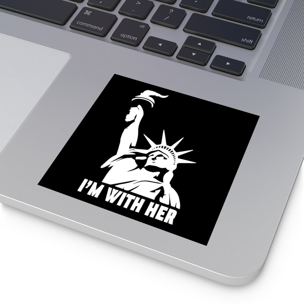 I'm With Her Sticker (Indoor\Outdoor) - PatriotDepot.com