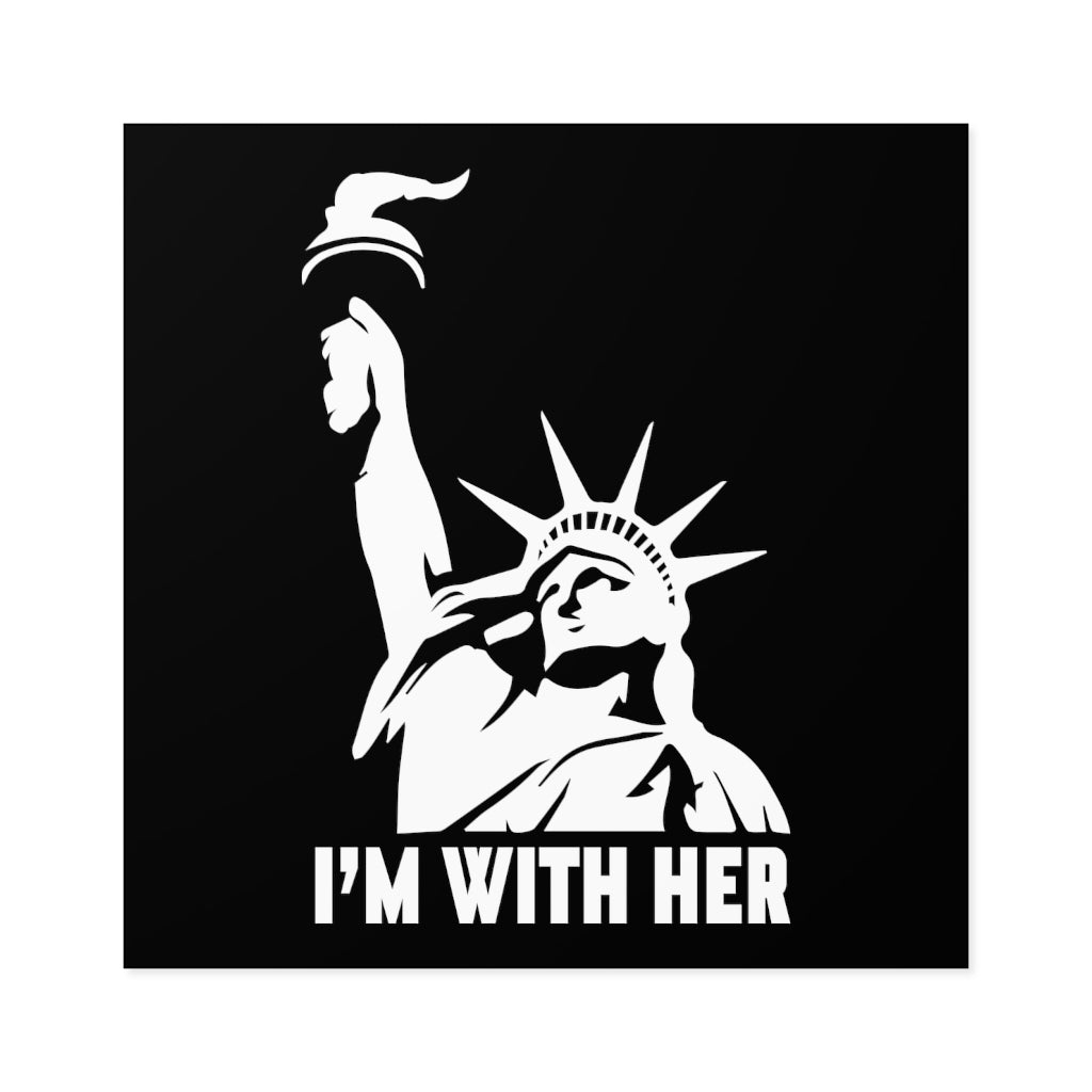 I'm With Her Sticker (Indoor\Outdoor) - PatriotDepot.com