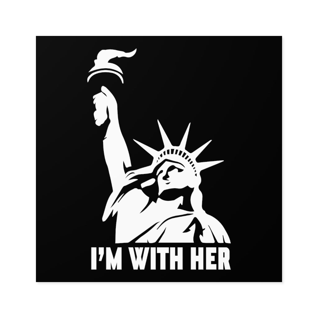 I'm With Her Sticker (Indoor\Outdoor) - PatriotDepot.com
