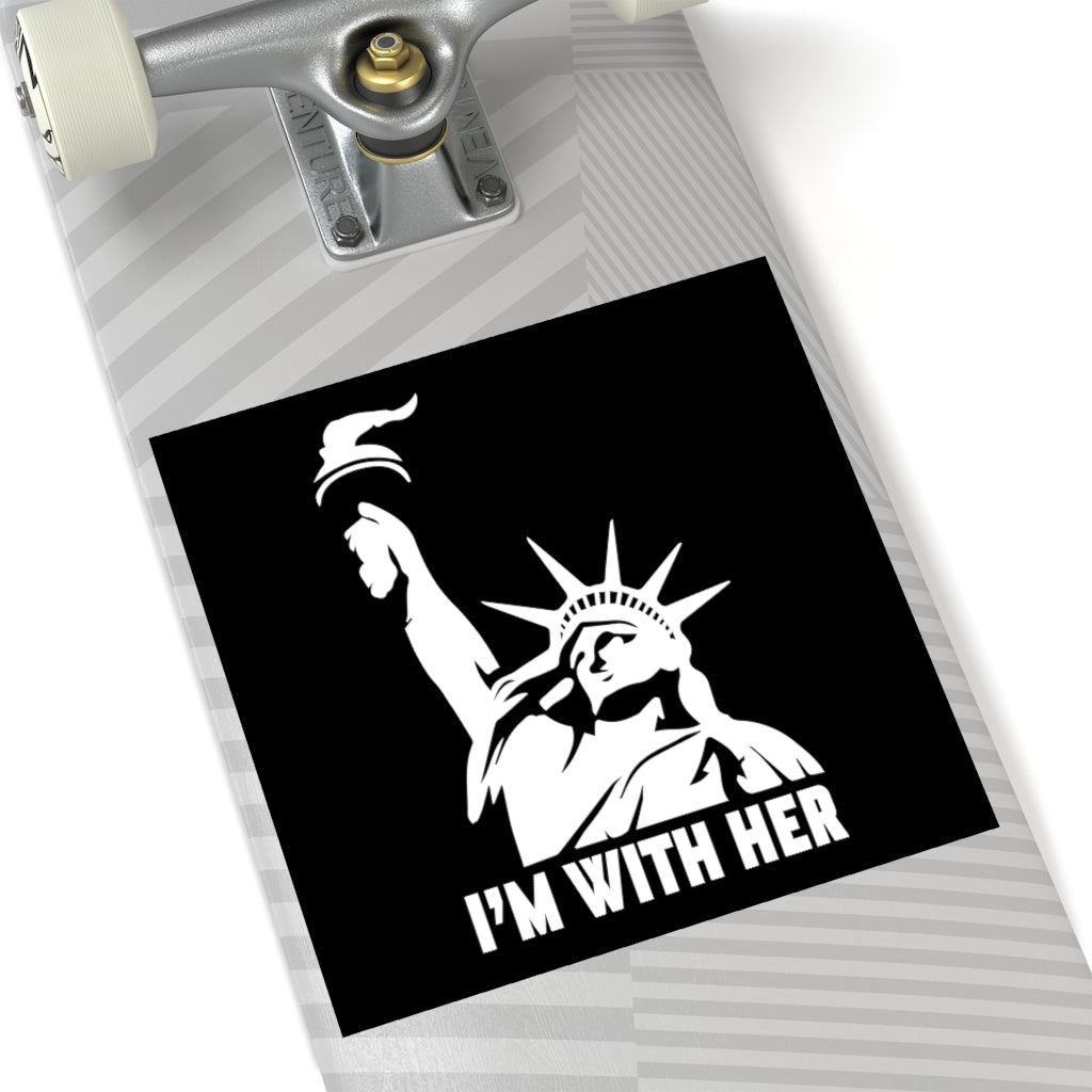 I'm With Her Sticker (Indoor\Outdoor) - PatriotDepot.com
