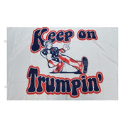 "Keep On Trumpin'" Flag 3' x 5' (Retro - Style) - PatriotDepot.com