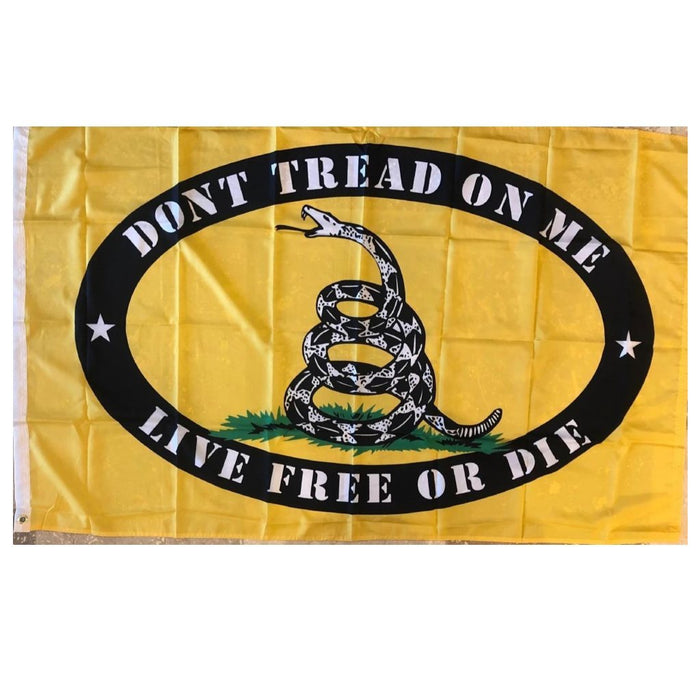 Gadsden Flag Dont Tread on Me Live Free or Die Flag