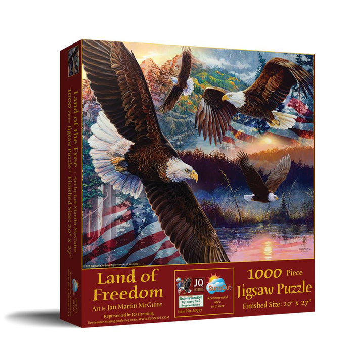 Land of the Free 1000 Piece Puzzle (by Artist Jan Martin McQuire)