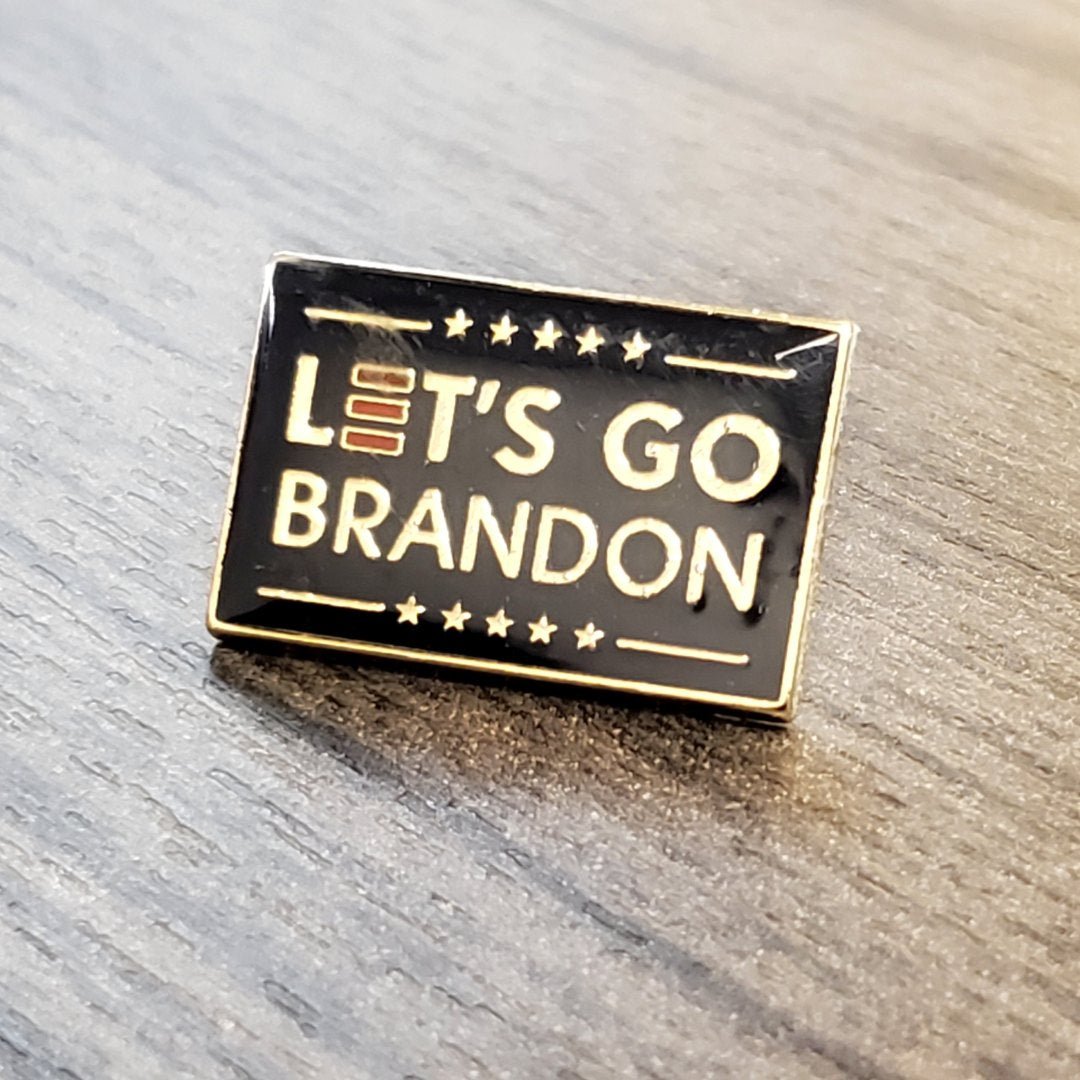 Let's Go Brandon Enamel Lapel Pin - PatriotDepot.com