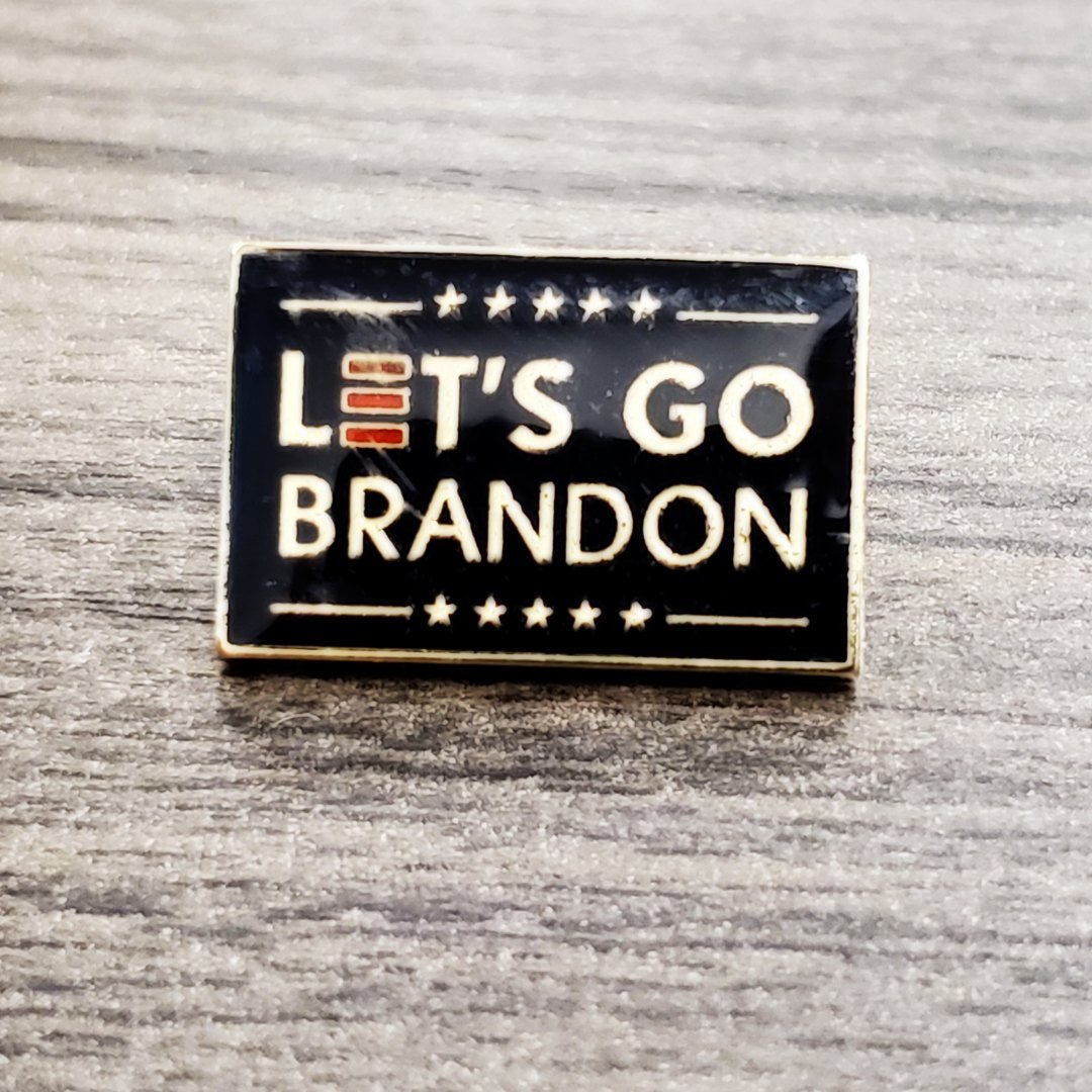 Let's Go Brandon Enamel Lapel Pin - PatriotDepot.com