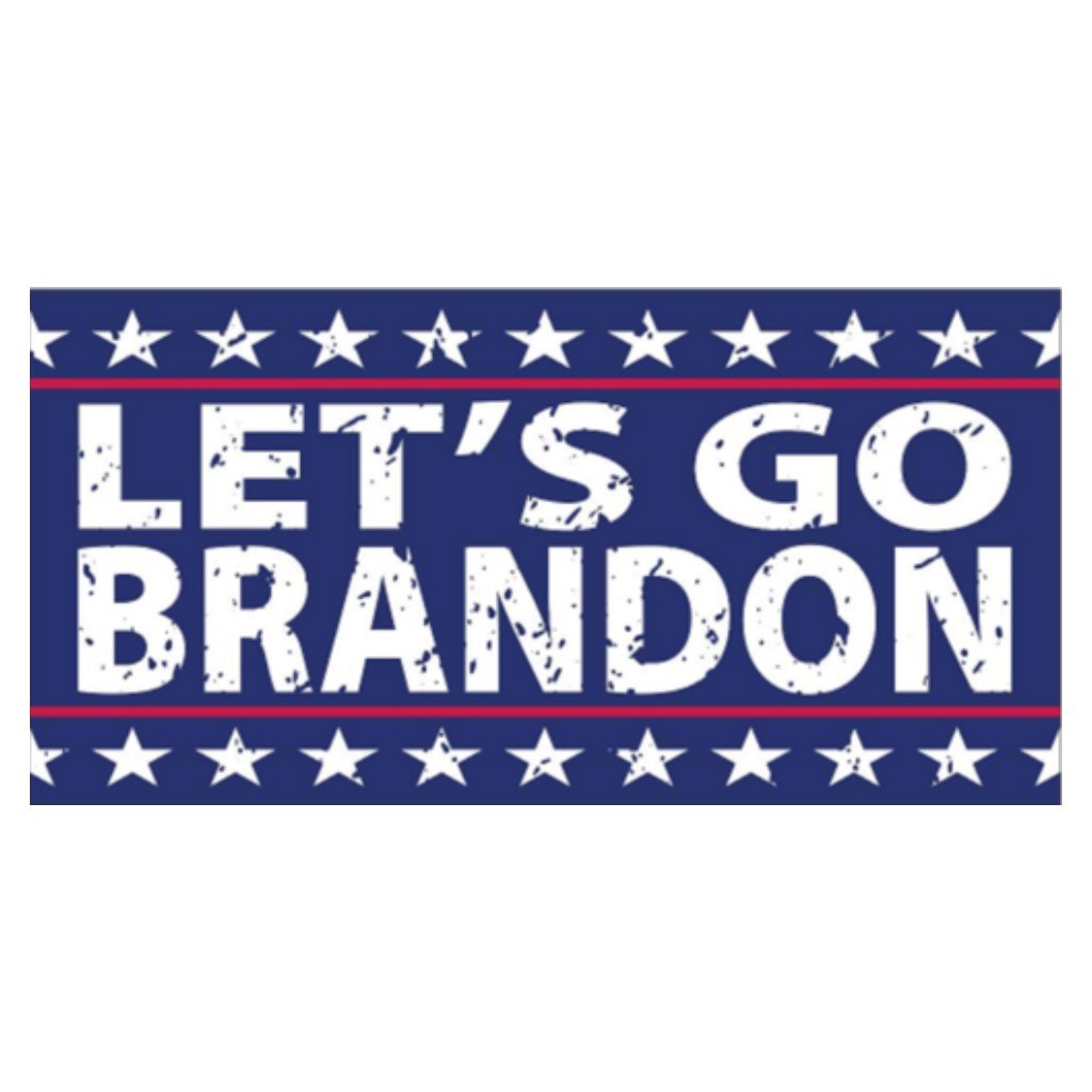 Let's Go Brandon (Stars) Bumper Sticker - PatriotDepot.com