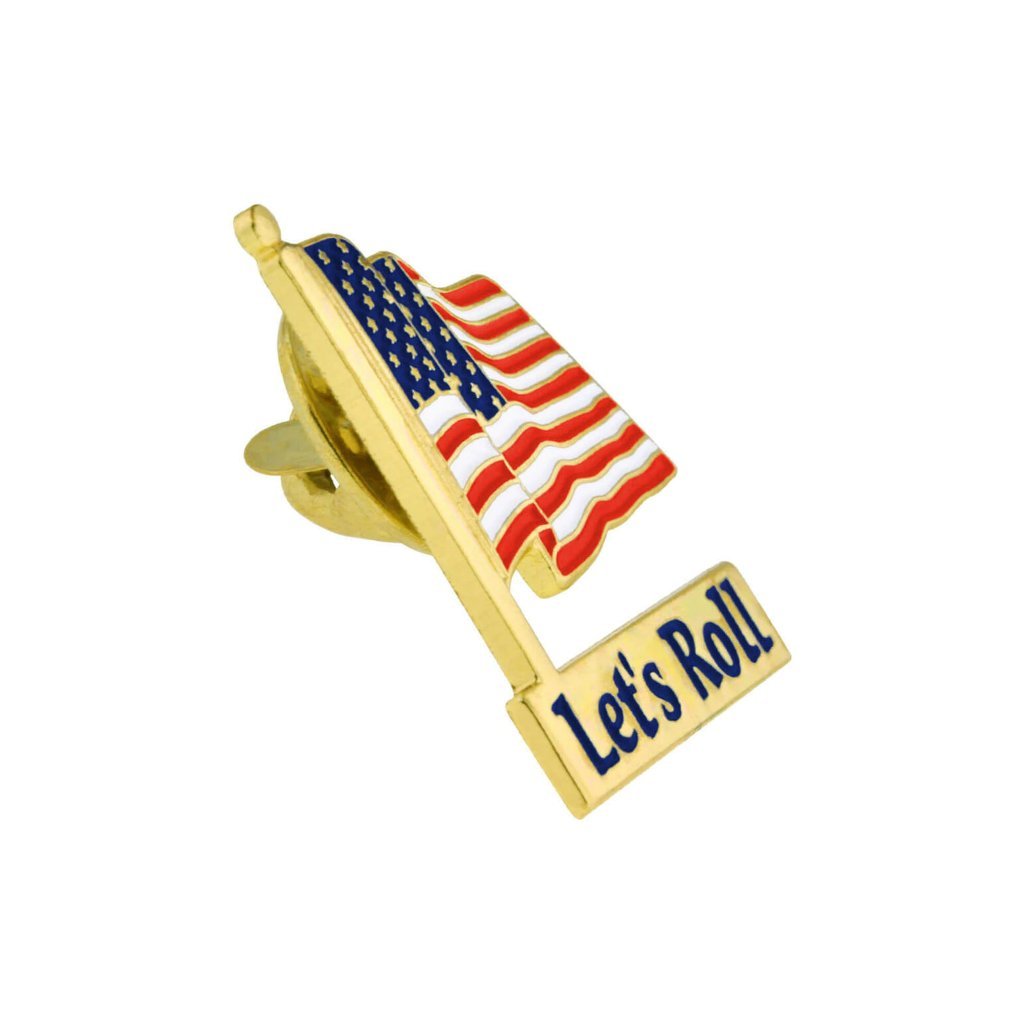 Let's Roll Lapel Pin (Gold Plated) - PatriotDepot.com