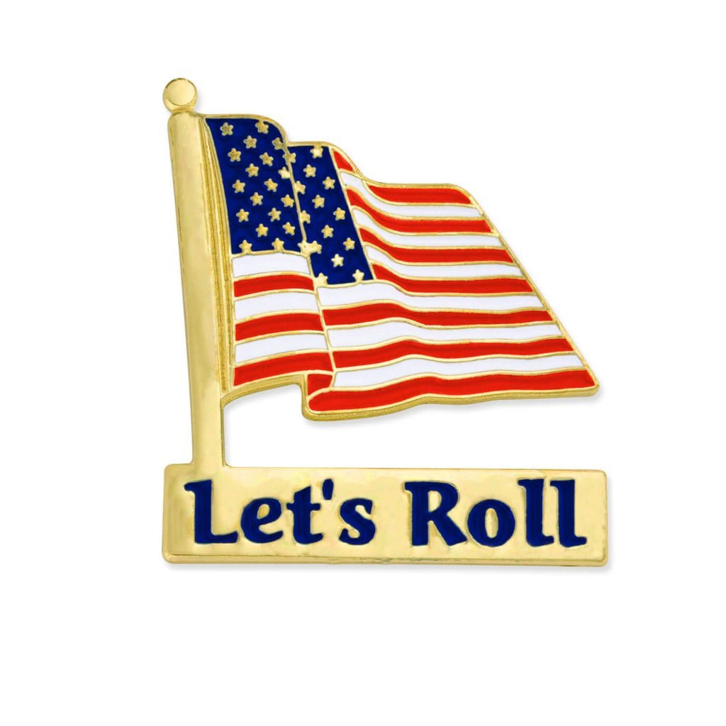 Let's Roll Lapel Pin (Gold Plated) - PatriotDepot.com