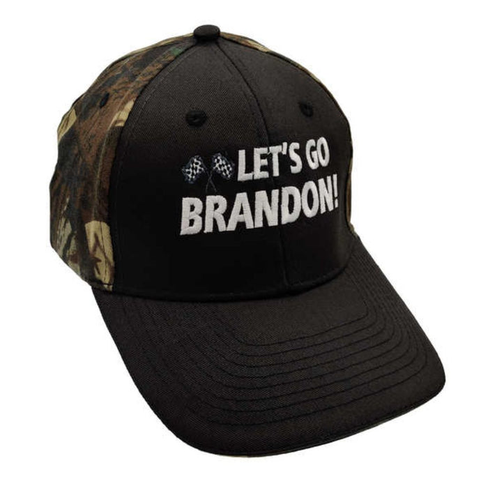 Let's Go Brandon Custom Embroidered Hats (Black/Camo)