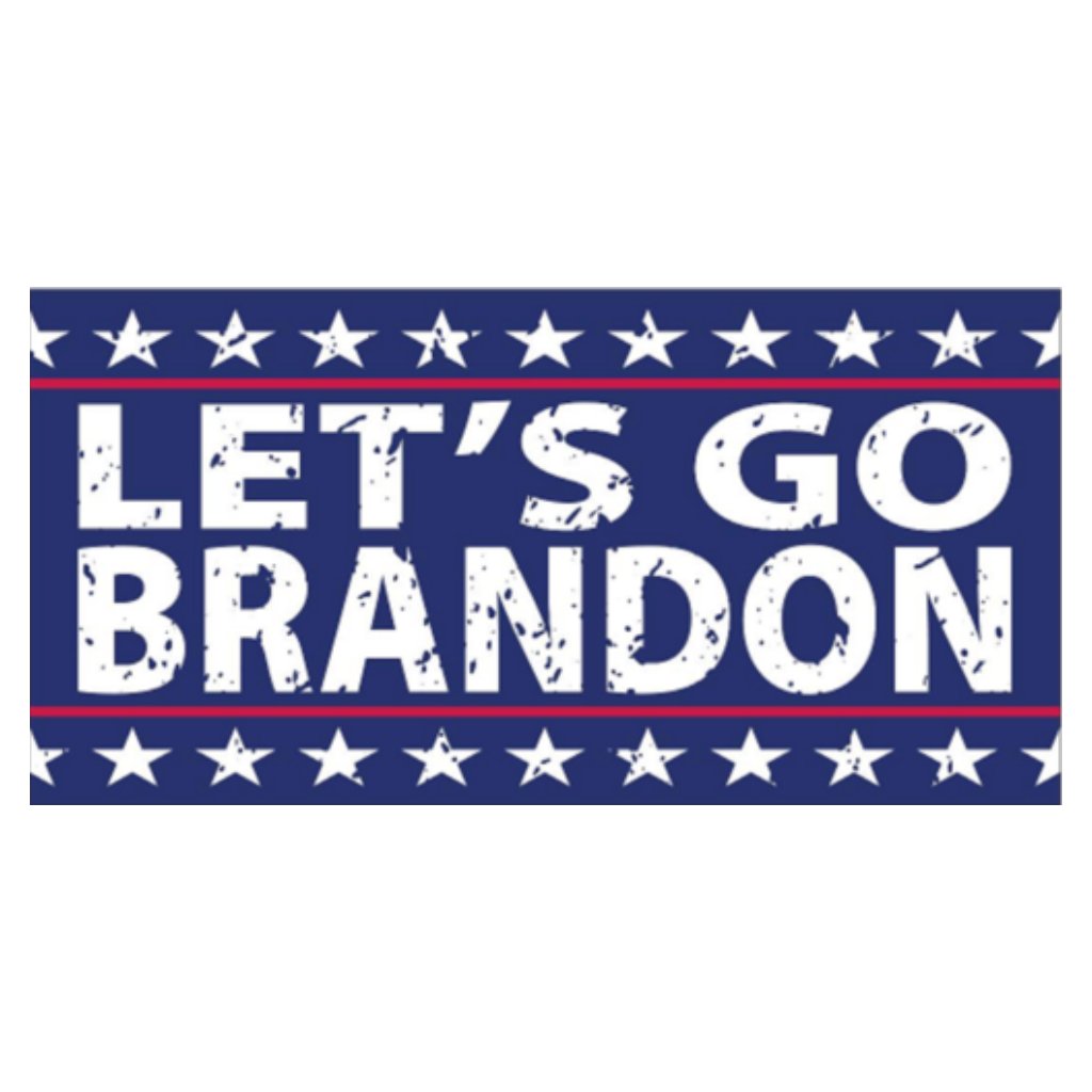 Let's Go Brandon (Stars) Bumper Sticker —
