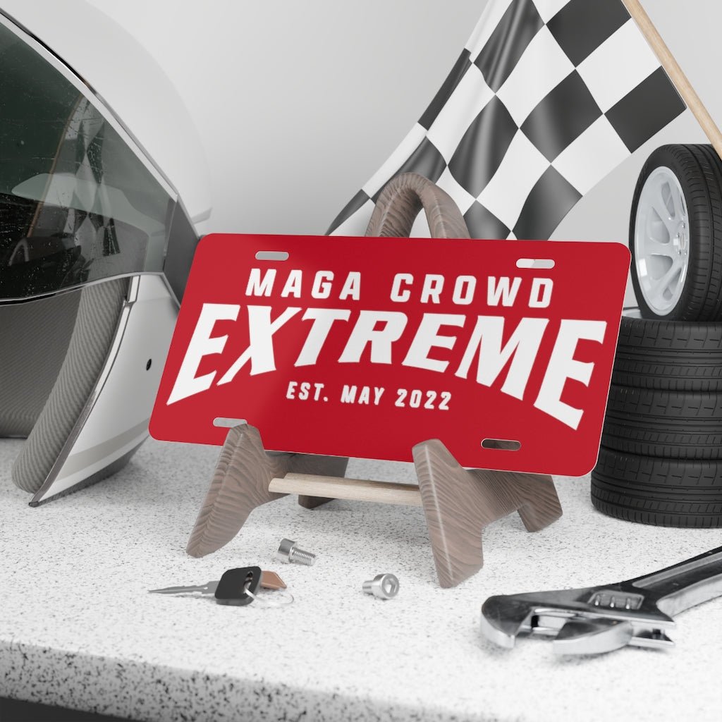 MAGA Crowd Extreme Aluminum Vanity Plate - PatriotDepot.com
