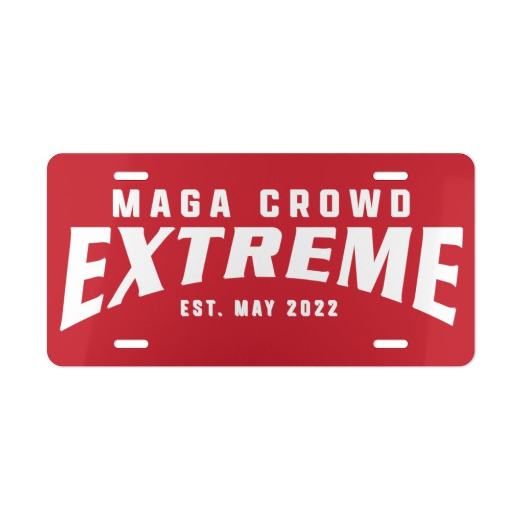 MAGA Crowd Extreme Aluminum Vanity Plate - PatriotDepot.com