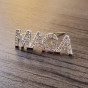 MAGA Rhinestone Brooch - PatriotDepot.com