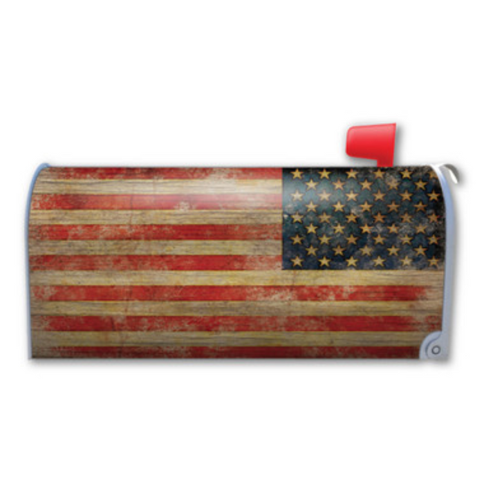 American Flag Distressed Mailbox Cover Magnet