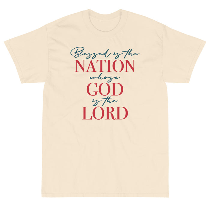 Blessed is the Nation Whose God is Lord Unisex T-Shirt