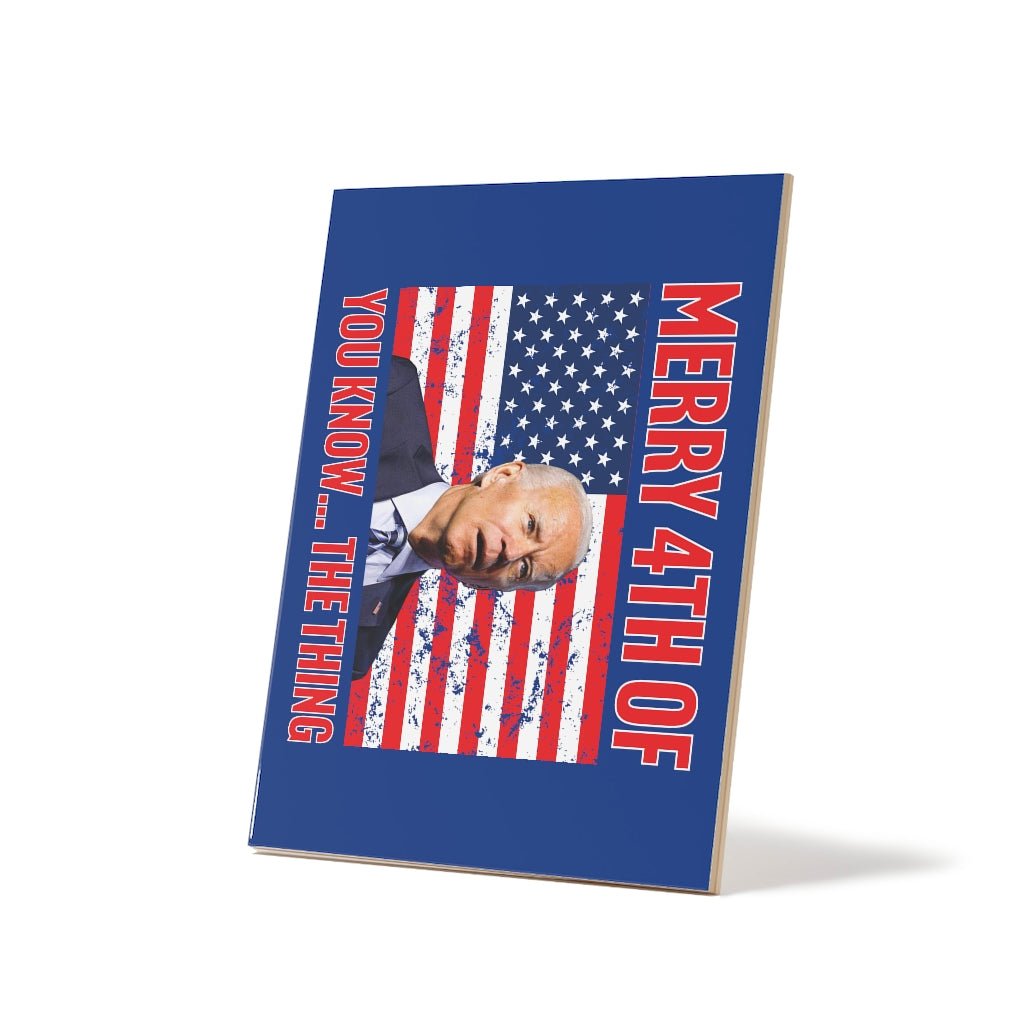Merry 4th Ceramic Photo Tile - PatriotDepot.com