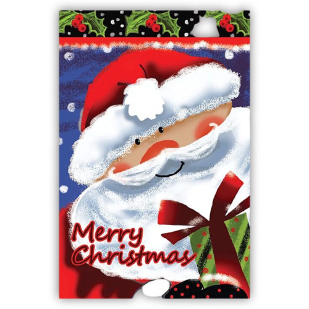 Merry Christmas Santa 12"x18" Garden Flag - PatriotDepot.com