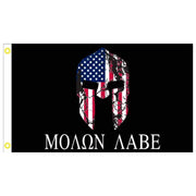 Molon Labe Patriotic 3'x5' Flag - PatriotDepot.com
