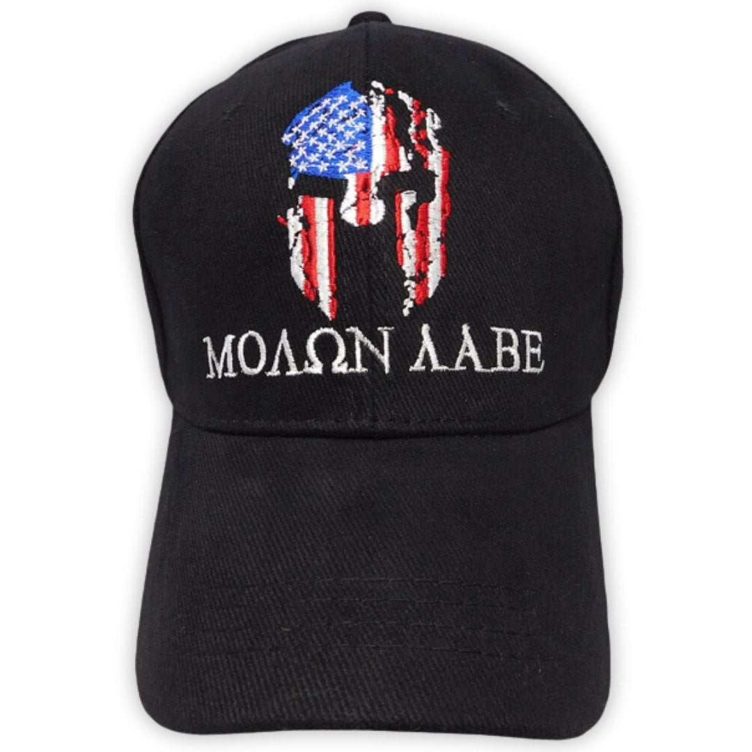 Molon Labe Patriotic Warrior Embroidered Hat - PatriotDepot.com