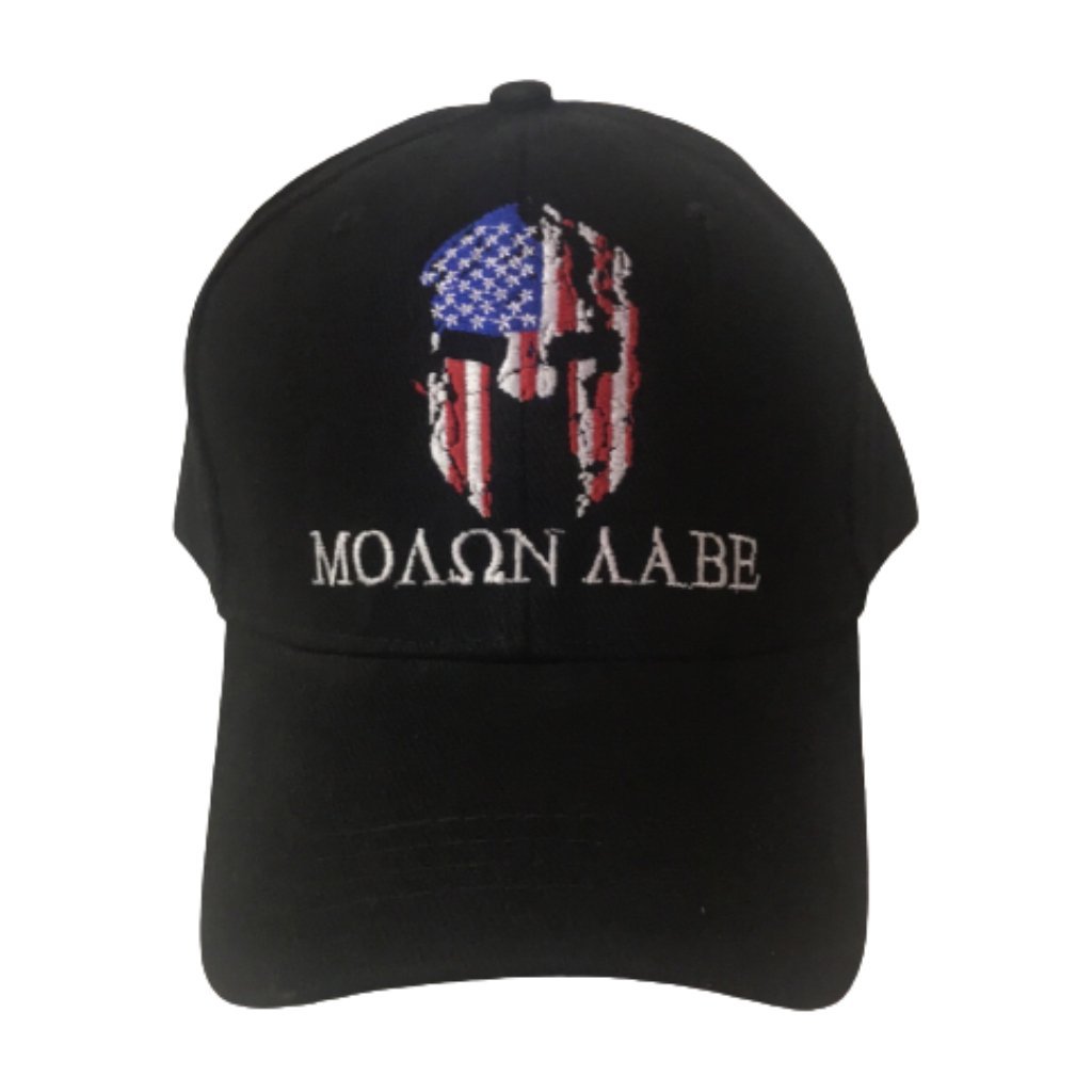 Molon Labe Patriotic Warrior Embroidered Hat - PatriotDepot.com