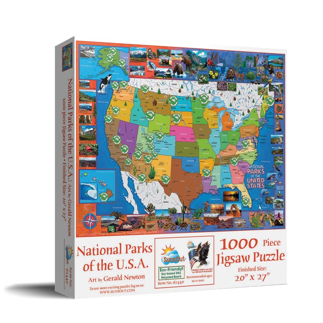 National Parks of the USA 1000 Piece Puzzle - PatriotDepot.com