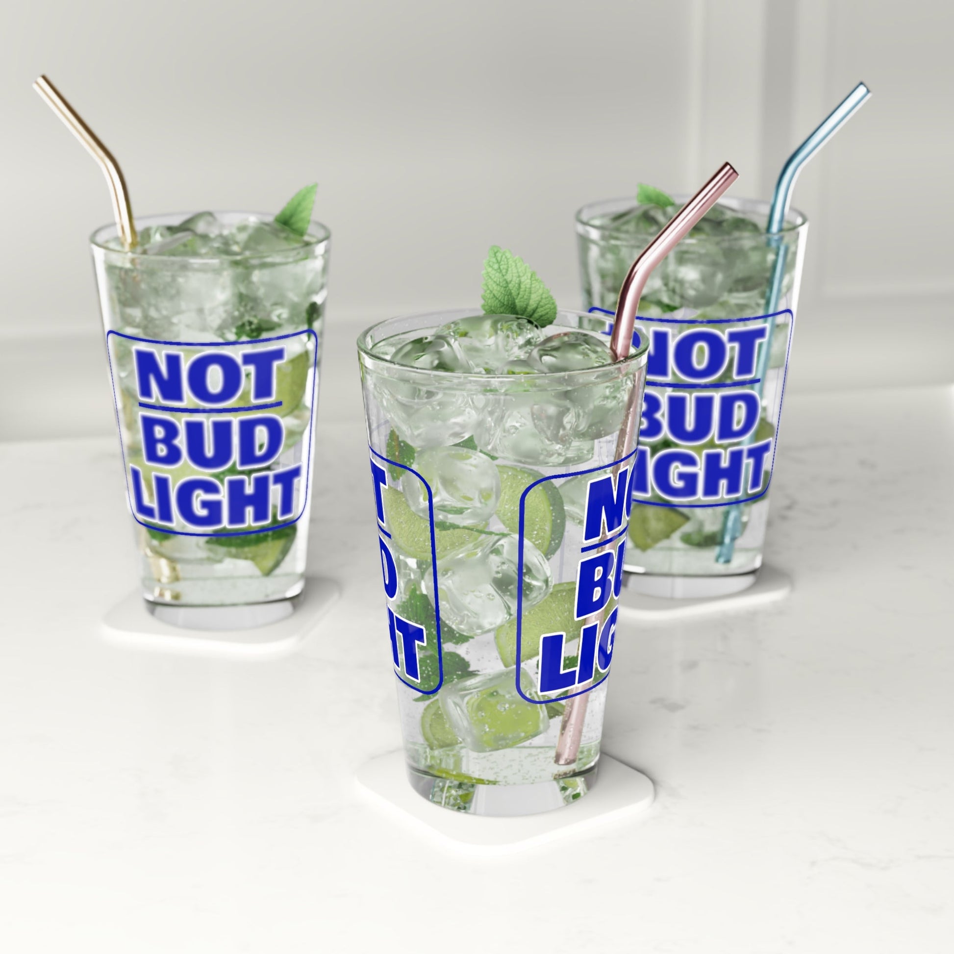 Not Bud Light Pint Glass - PatriotDepot.com