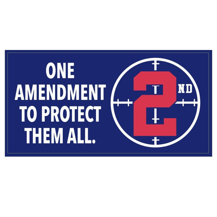 One Amendment to Protect Them All Weatherproof Bumper Sticker