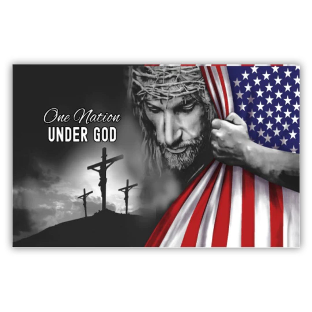 One Nation Under God Reveal Flag 3'x5' - PatriotDepot.com