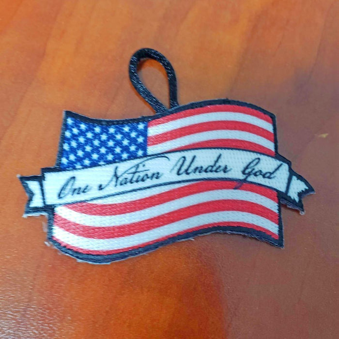 Patriotic One Nation Under God Ornament (embroidered)