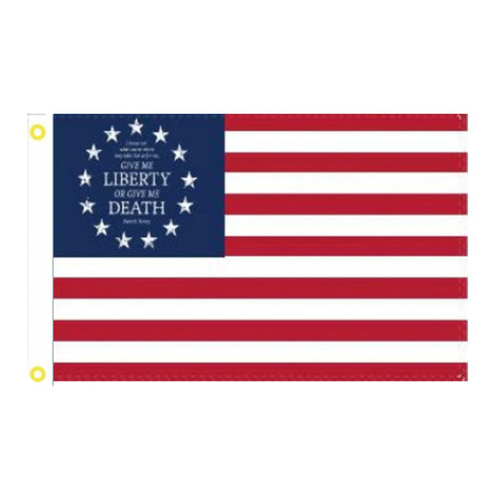 Patrick Henry Liberty or Death Betsy Ross 3'x5' Flag