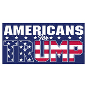 Patriotic Americans for Trump Bumper Sticker (Blue) - PatriotDepot.com