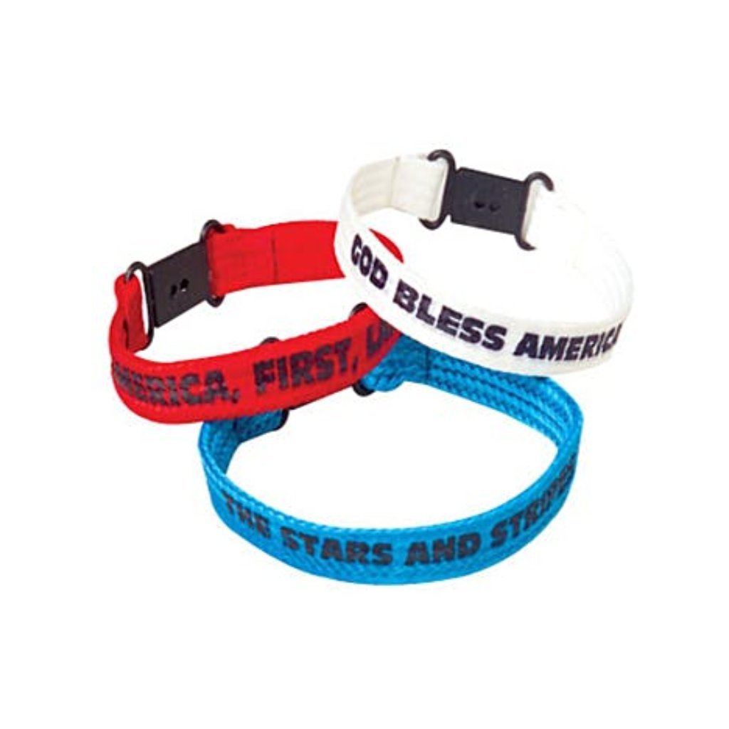 Patriotic Clasp Bracelets (3 Pack) - PatriotDepot.com