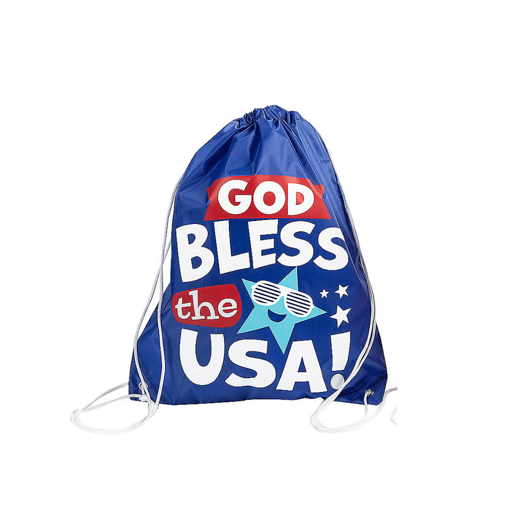 Patriotic Faith Drawstring Backpack (2 Colors) - PatriotDepot.com