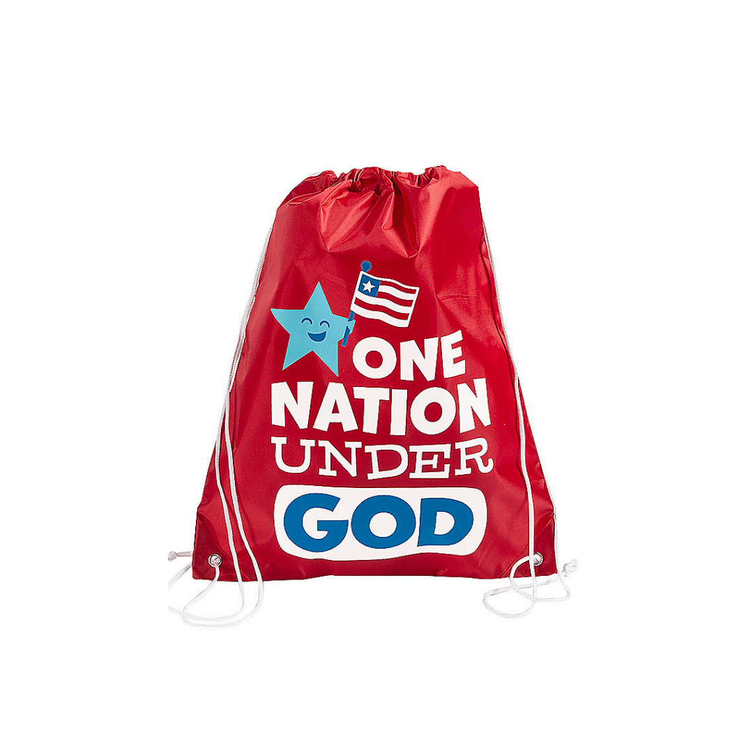 Patriotic Faith Drawstring Backpack (2 Colors) - PatriotDepot.com