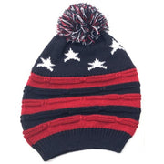 Patriotic Pom - Pom Beanies (2 Styles) - PatriotDepot.com