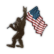 Patriotic Sasquatch Bumper Sticker - PatriotDepot.com