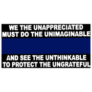 Police Thin Blue Line: We The Unappreciated Bumper Sticker - PatriotDepot.com