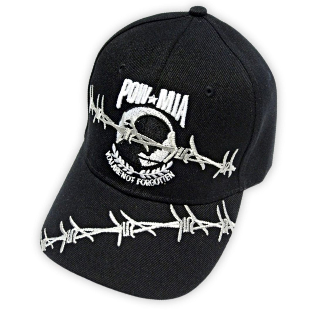 POW MIA You Are Not Forgotten Custom Embroidered Hat and Bill - PatriotDepot.com