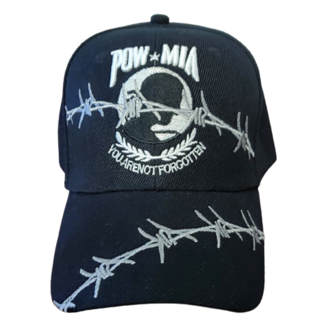 POW MIA You Are Not Forgotten Custom Embroidered Hat and Bill - PatriotDepot.com