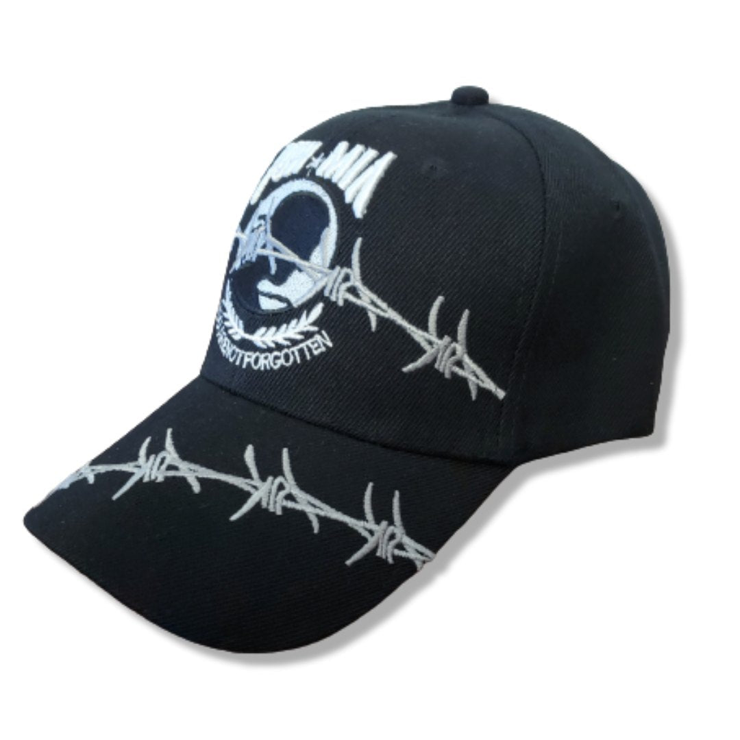 POW MIA You Are Not Forgotten Custom Embroidered Hat and Bill - PatriotDepot.com