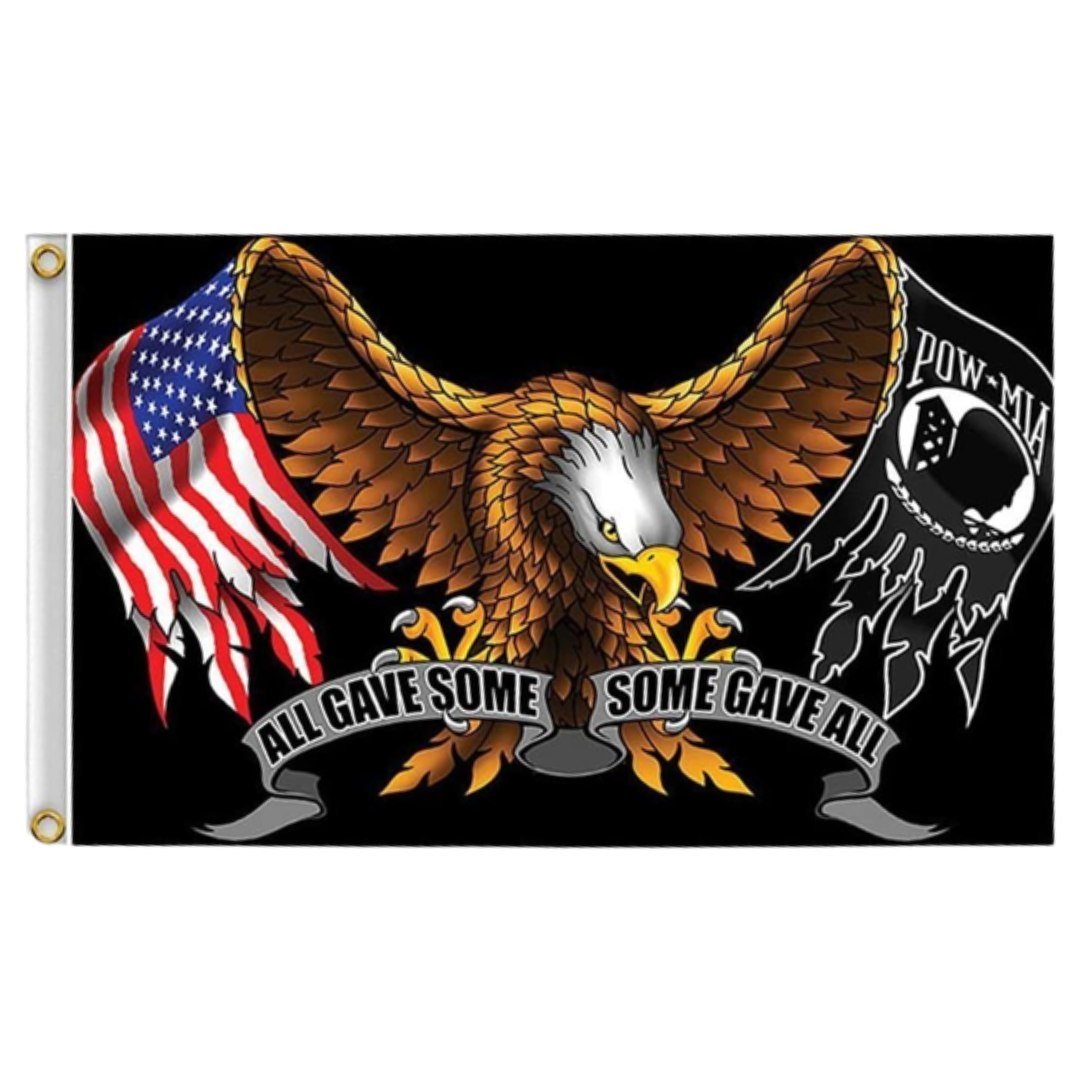 POW USA Eagle Wings "All Gave Some" 3'x5' Flag - PatriotDepot.com
