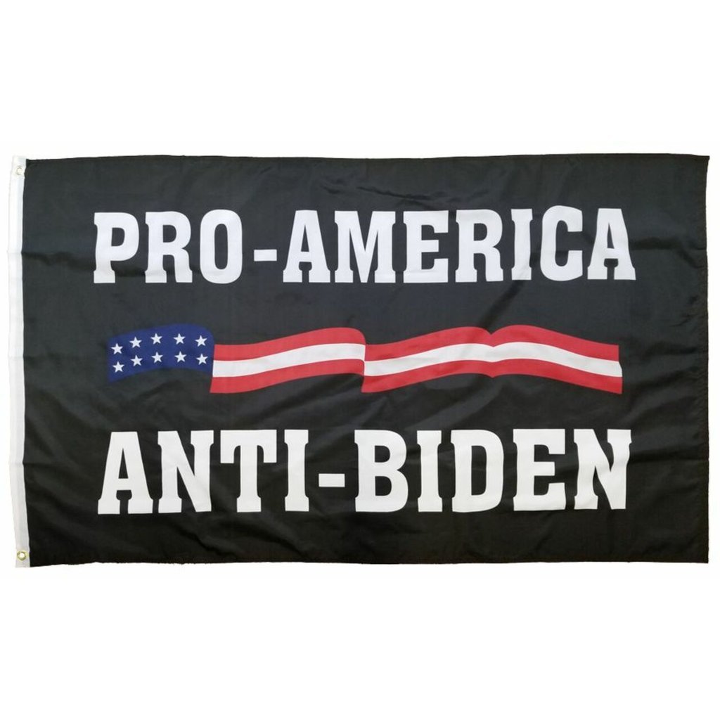 Pro - America, Anti - Biden 3'x5' Flag - PatriotDepot.com