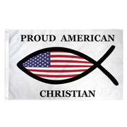 Proud American Christian 3'x5' Flag - PatriotDepot.com