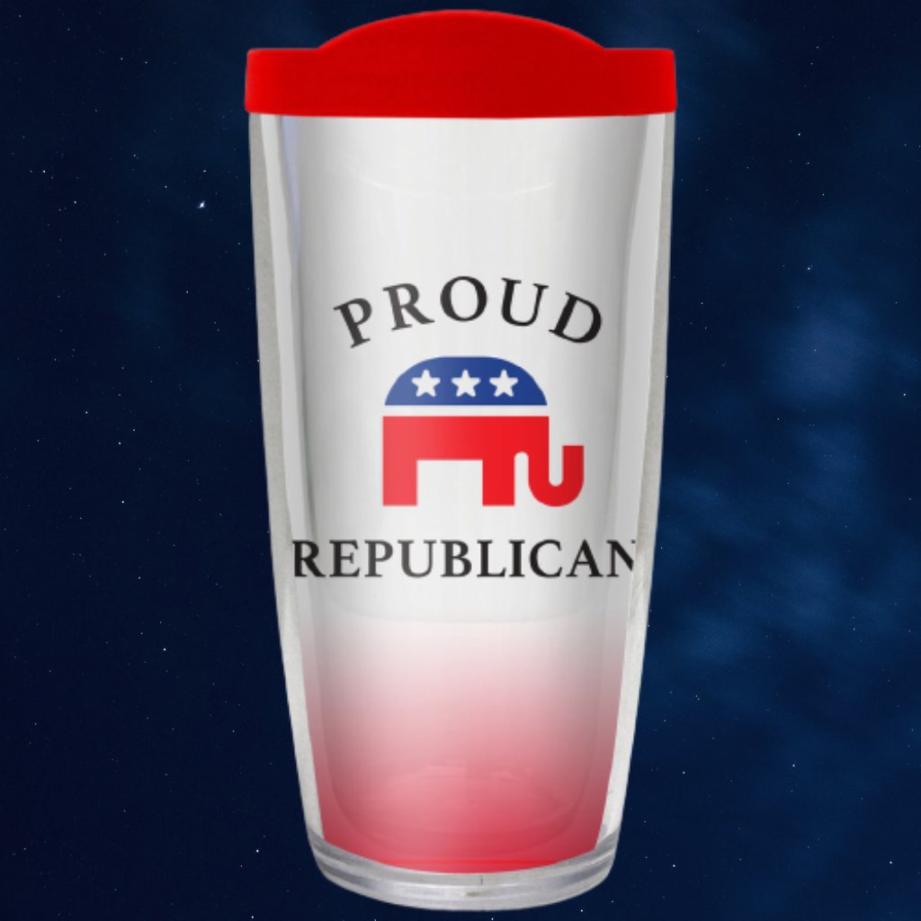 Proud Republican 16oz Tumbler - PatriotDepot.com