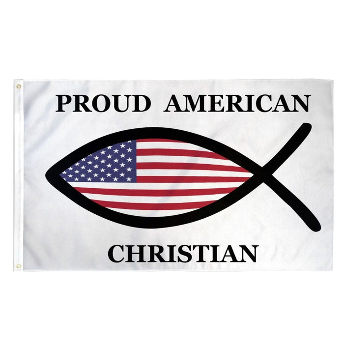 Proud American Christian 3'x5' Flag