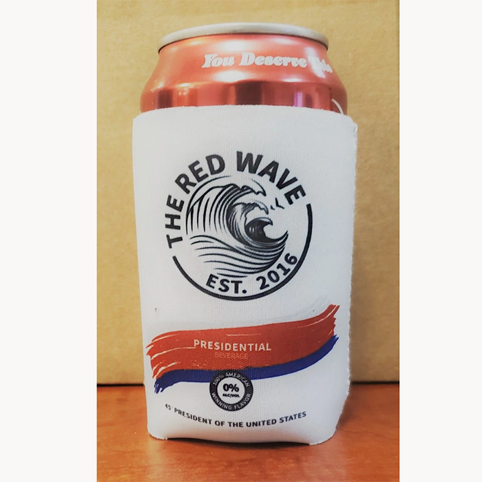 Red Wave Can Cooler